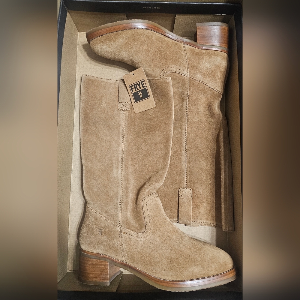 Frye Camryn Tall Pull On Suede Boots - Picture 4 of 5